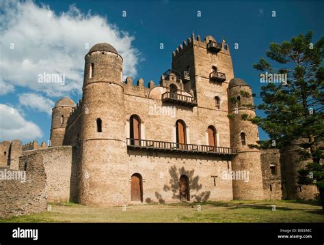Gonder Gondar Ethiopia Royal Ethiopian Kings Castle Stock Photo Alamy