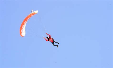 Highlights of skydiving show in Mubarak Al-Kabeer Governorate, Kuwait
