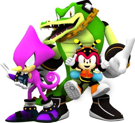 Team Chaotix By Nibrocrock On Deviantart Sonic Heroes Sonic Sonic Dash