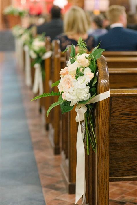 Peyton Coffey Church Wedding Flowers Pew Ends Aisle Style Incredibly Pretty Pew Ends