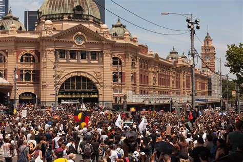 Australia Day March In Melbourne Raustralia