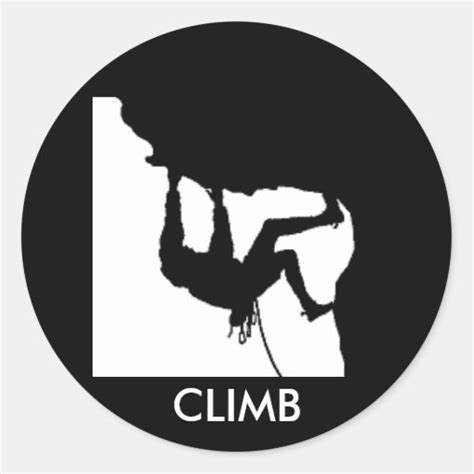 Rock Climbing Sticker Zazzle