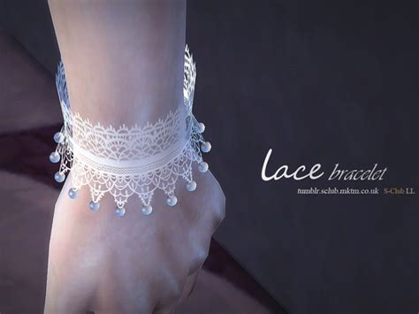 Lace Bracelet And Gloves By S Club Ll At Tsr Sims 4 Updates