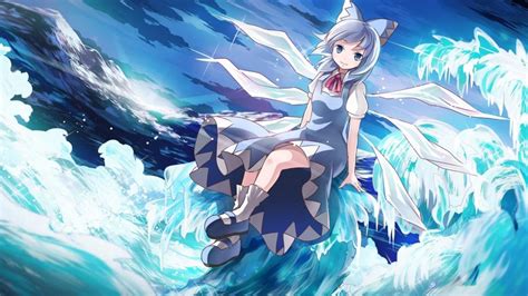 Anime Girl Smile Crystals Sea Wallpaper Anime Wallpaper Better