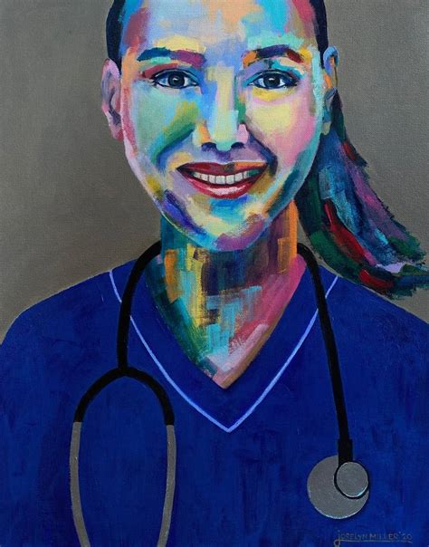 Essential Worker Nurse Painting By Joselyn Miller Saatchi Art