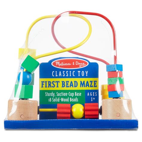 Melissa And Doug First Bead Maze Wooden Educational Toy For Floor High