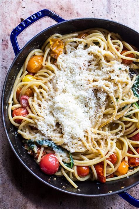 Charred Tomato Basil Chicken Florentine Pasta With Herb Butter