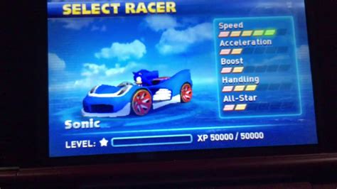 All Sonic And All Stars Racing Transformed Characters Animations Youtube