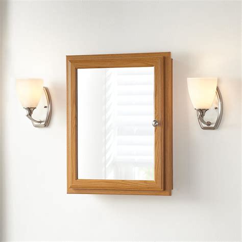Kitchensource.com features a vast collection of recessed medicine cabinets in a wide range of styles from robern, wave, broan, afina, alno, space, capri, canby, recessed cabinetry and wood crafts. Bathroom Medicine Cabinet Fog Free Mirror Oak Wood Framed ...