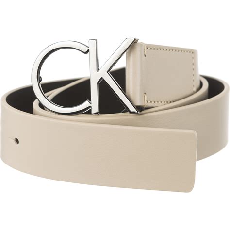 Pasek Calvin Klein Logo Belt 35cm White Eastendpl