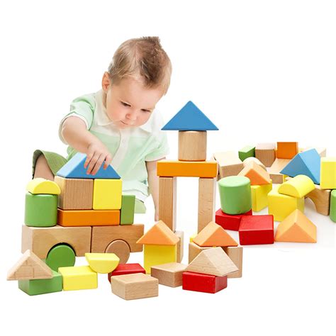 Lewo Large Wooden Building Blocks Games Set Children Educational