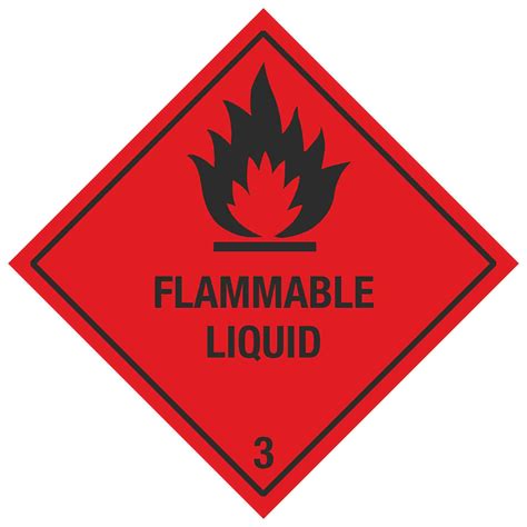 Flammable 3 Sign