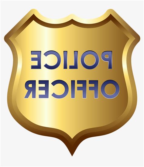 Printable Badges For Kids - Easy Police Badge Clipart Transparent PNG ...