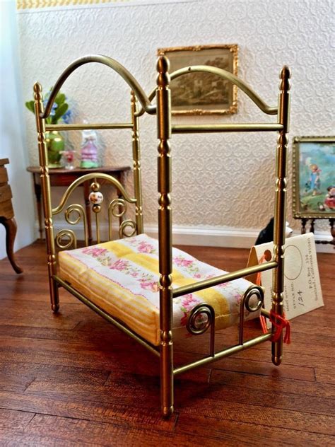 25 canopy beds that will give you major bedroom envy. Vintage Dollhouse Miniature Child size or 1/2 Scale Brass ...