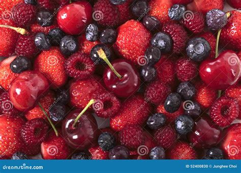Mixed Berries Closeup Stock Photo Image Of Ripe Blueberry 52400830