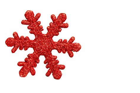 Free Photo Red Snowflake Shaped Christmas Ornament Christmas