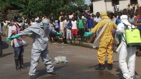 Ebola Tear Gas Fired In Freetown After Body Left On Street Bbc News