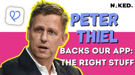 Our Latest App Backed By Peter Thiel The Right Stuff Youtube