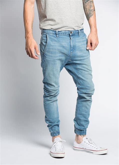 Sport The Look The Slim Denim Jogger Mens Joggers Outfit Best Mens Joggers Joggers Outfit