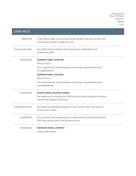Each cv template has a matching cover letter template you can use to send along with your resume. Free CV Templates: 20 darmowych szablonów resume i CV