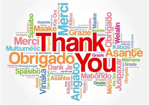 How To Say Thank You In 50 Worlds Most Spoken Languages Images