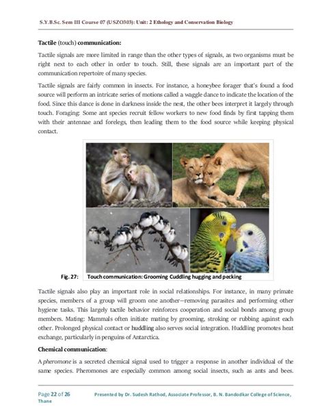 Animal Behaviour Introduction To Ethology