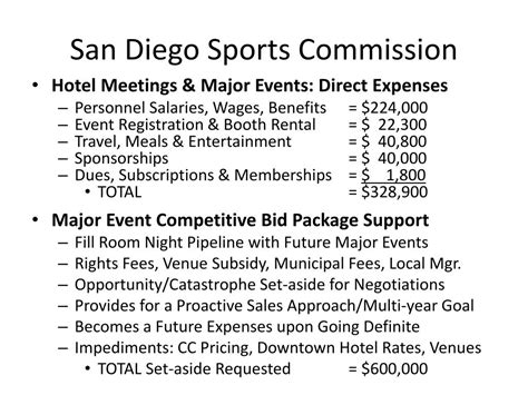 Ppt San Diego Sports Commission Powerpoint Presentation Free