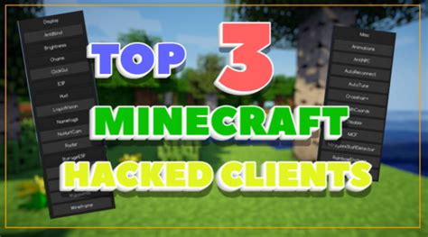 Top 3 Best Minecraft Hacked Clients Of 2021