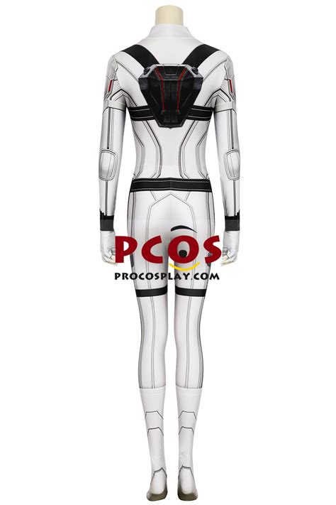 The Black Widow 2020 Natasha Romanoff White Suit Cosplay Costume
