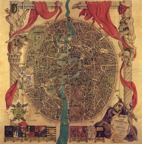 Mapas De Mundos Da Fantasia Discworld Map Fantasy Map Terry