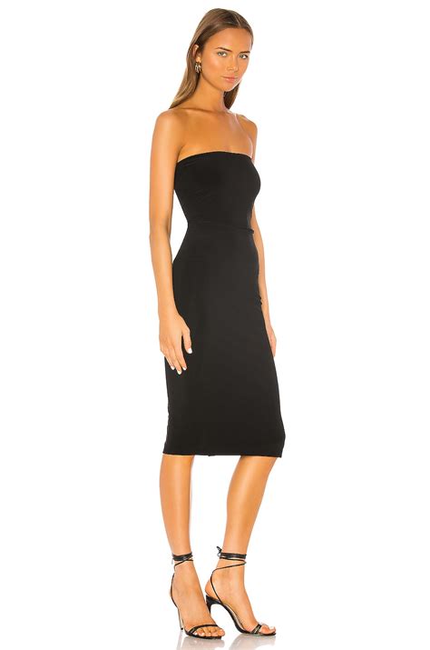 Norma Kamali Strapless Fitted Dress In Black Modesens