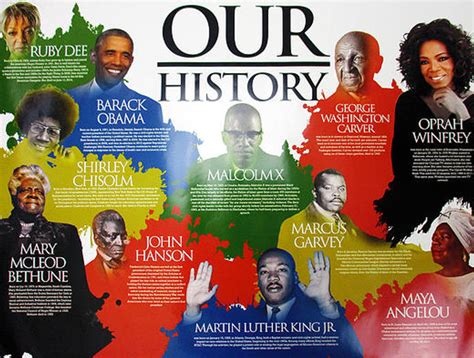 Our Black History Poster African American 24x18
