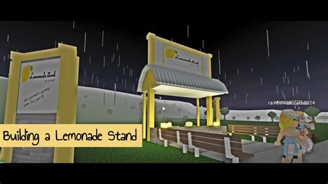 Roblox Bloxburg Short Speedbuild Lemonade Stand 6k Youtube