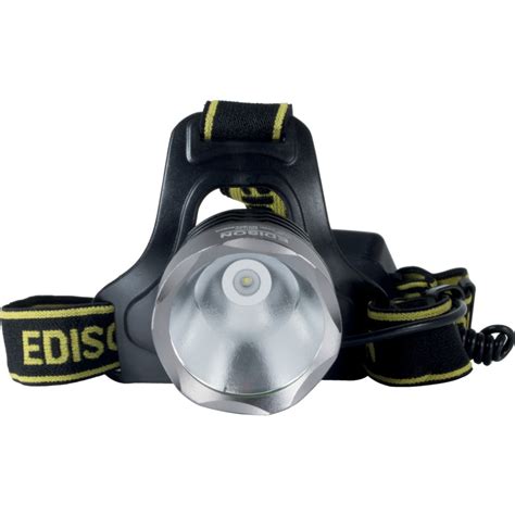 Edison Head Torch Cree Led Rechargeable 120lm 115m Beam Distance