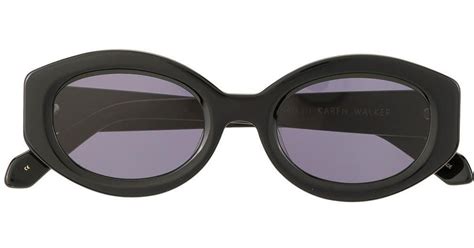 Karen Walker Alternative Fit Bishop Sunglasses In Black Lyst