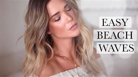 How To Natural Beach Waves Hair Easy Youtube