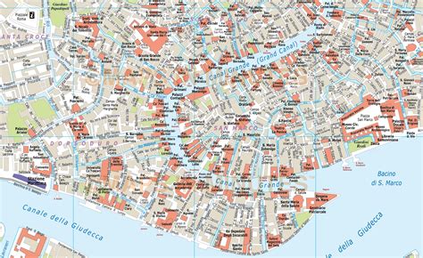 Digital Vector Venice City Royalty Free Map In Illustrator Or Pdf