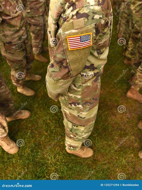 Us Army Uniform Patch Flag Us Army Stock Photo Image Of Patriotic