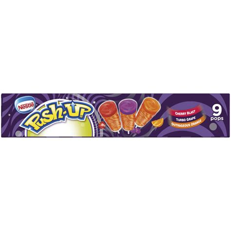 Nestle Push Up Cherry Blast Turbo Grape And Outrageous Orange Frozen