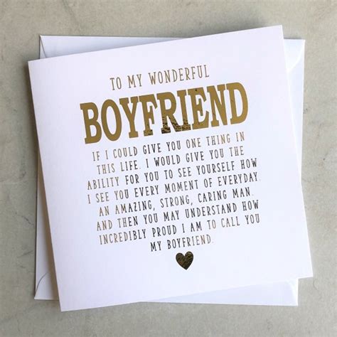 Boyfriend Birthday Card Boyfriend Card Birthday Card For Etsy Canada