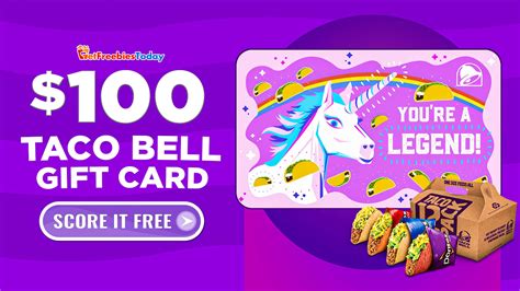 Free 100 Taco Bell T Card