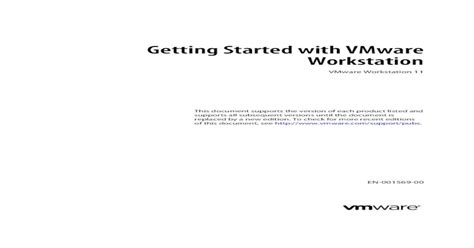 Getting Started With Vmware Workstation Vmware · Getting Started
