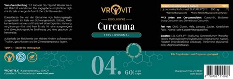 No Liposomal Curcuma Vegan Caps Vrovit