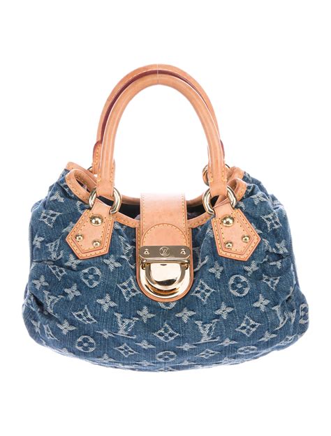 Louis Vuitton Monogram Denim Pleaty Bag Blue Mini Bags Handbags