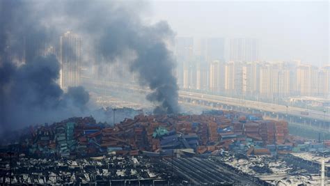 After A Massive Explosion In Tianjin China Kills Dozens And Injures