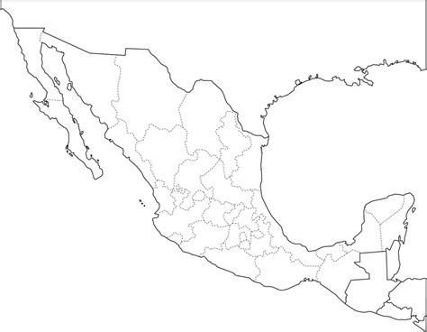 The Best 20 Mapa De La Republica Mexicana Con Nombres En Blanco Y Negro