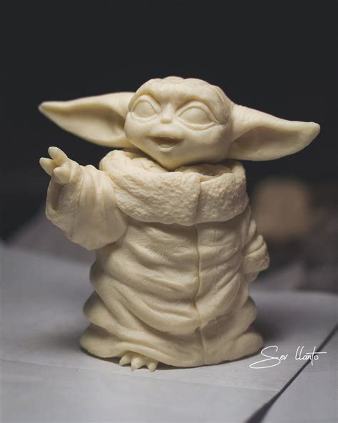 Happy Baby Yoda Sculpture The Child Starwars By Sev Llanto In 2020