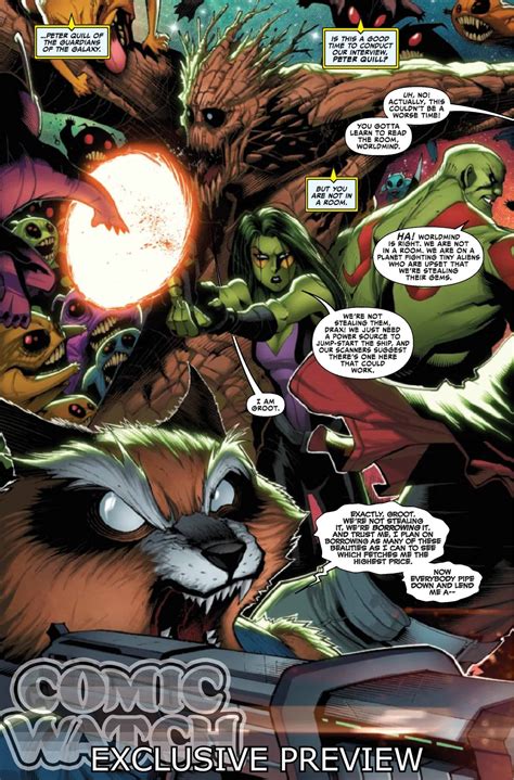 Exclusive Sneak Preview Marvel Comics Guardians Of The Galaxy Cosmic