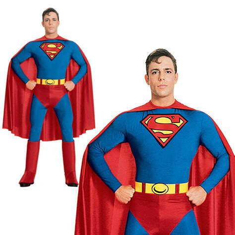 Superman Superhero Adults Stag Party Halloween Mens Halloween Fancy Costume Ebay