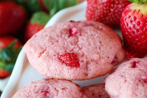 Strawberry Cookies With Real Strawberries The Anthony Kitchen